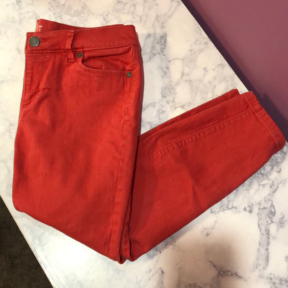 Coral LOFT modern skinny ankle jeans